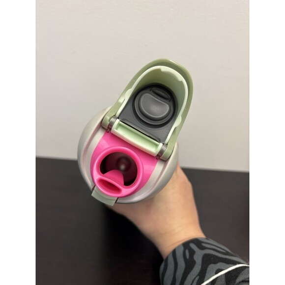 Owala FreeSip 24oz Stainless Steel Water Bottle Thermos Neo Sage EUC No Straw - Picture 3 of 7